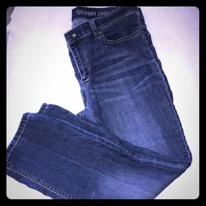 Skinny Ankle blue jeans ...get them for a steal